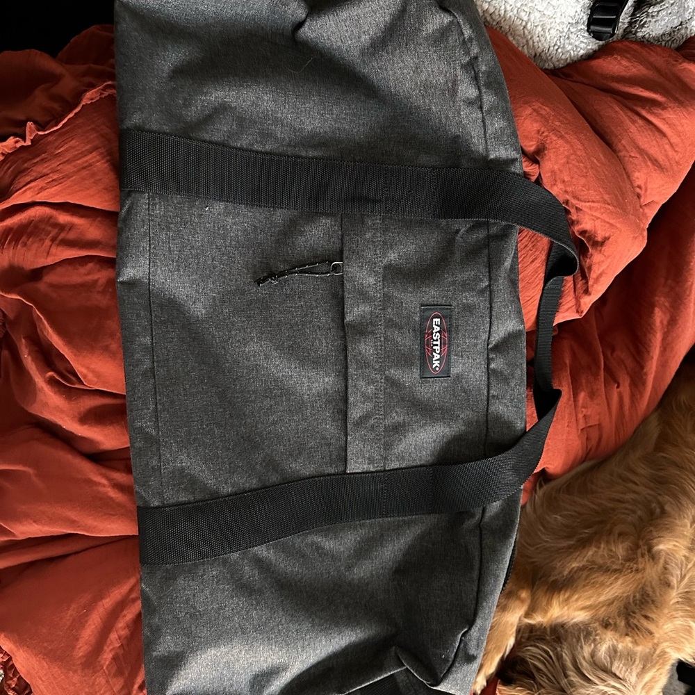 Large grey Eastpak foldable Duffel bag